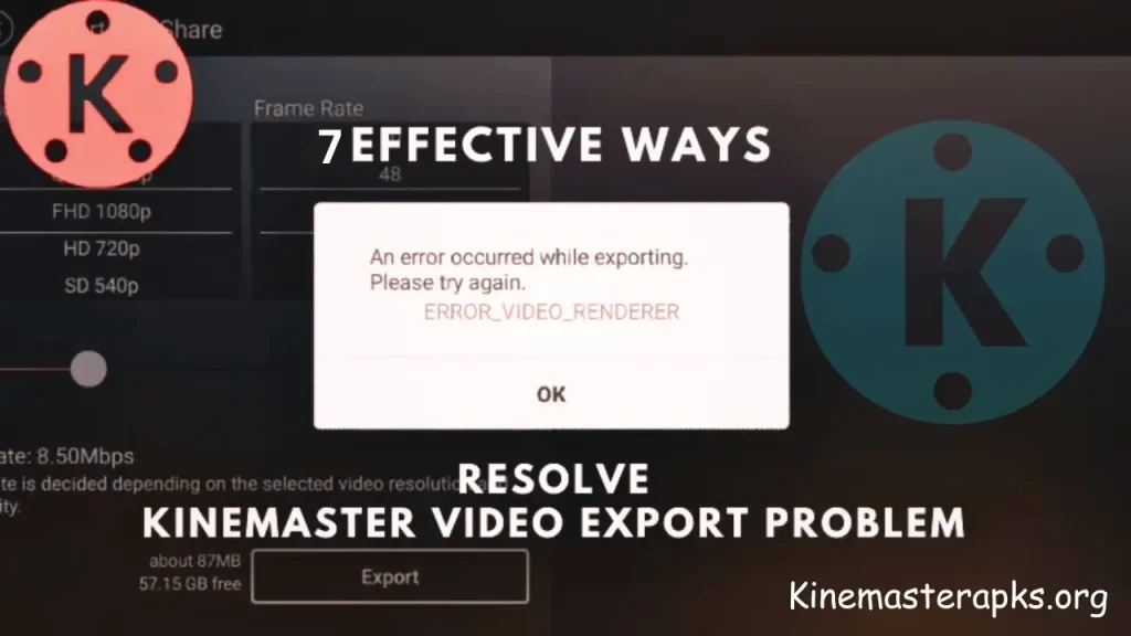 kinemaster something went wrong while saving